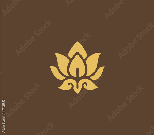 Thailand flower ornament. traditional Thai flower art