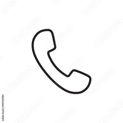 Telephone icon outline