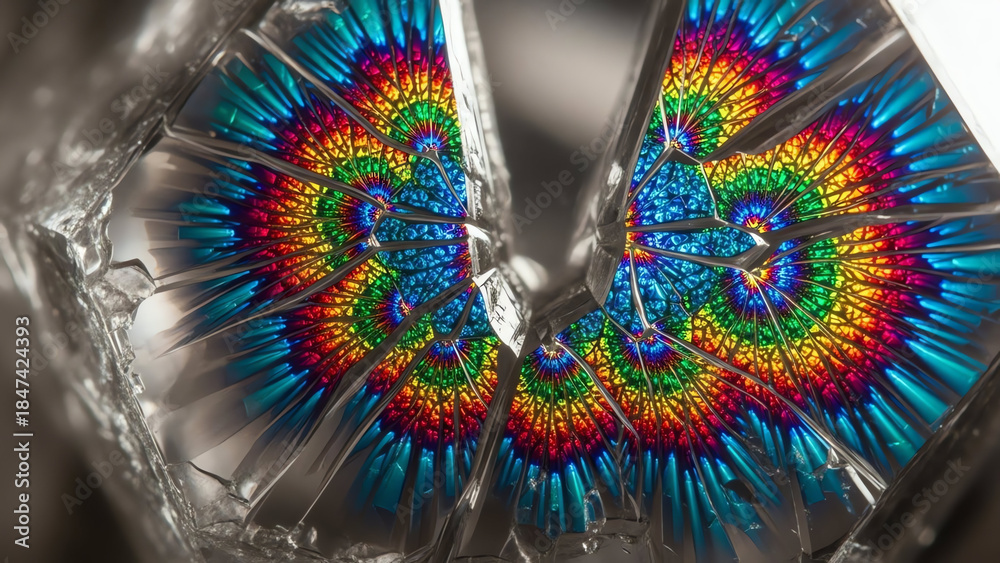 Fototapeta premium Rainbow Turbine Foil