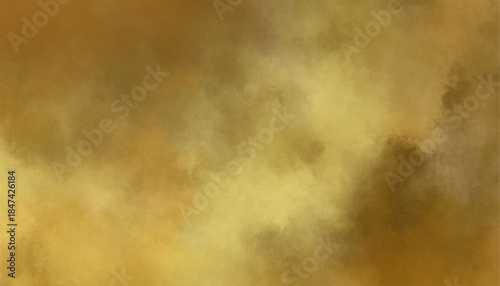 Golden Yellow Watercolor Texture Background