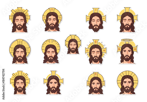 Iconic Depictions of Jesus Christ A Collection of Religious Art