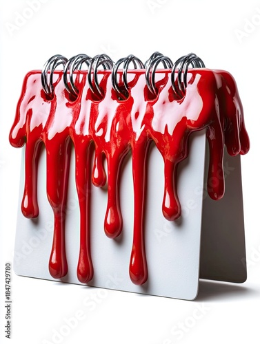 Simple Yet Impactful Calendar Design for Horror Themes