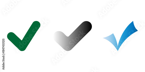 Checkmark one line doodle illustration. Hand drawn vector continuous linework isolated on white background.