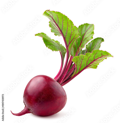 Fresh beetroot  isolated on white.