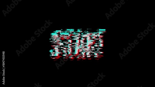 Glitch Style Start Text Animation