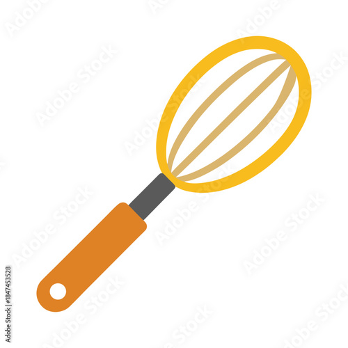 Simple kitchen mixer tool icon illustrated in a minimal flat appliance design Vector illustration