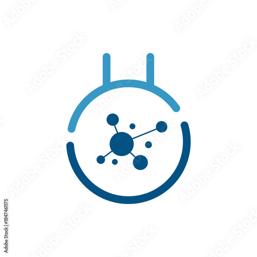 logo laboratorium icon templet vector research