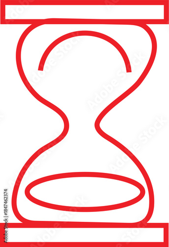 hourglass icon, which is widely used to symbolize the passage of time or a countdown. 