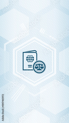 Immigration and International Law Concept Icon Vector SVG