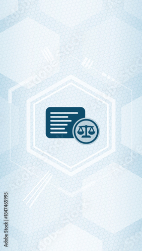 Media and Press Law Concept Icon Vector SVG