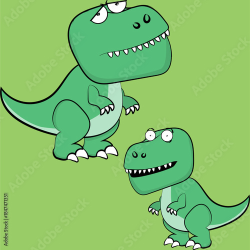 rex character cartoon expressions pack collection in vector art