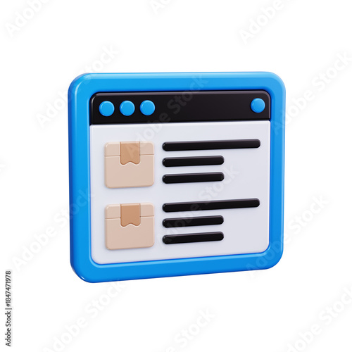 Fotografie product listing 3d render icons