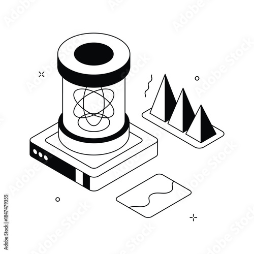 Have a look at this amazing isometric illustration of data science