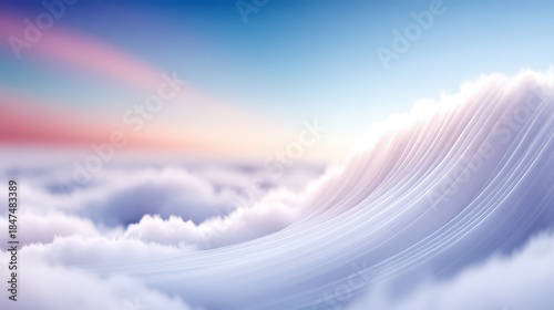 Vibrant sunset graces sky illuminating clouds sky features clouds bathed in bright sunset light