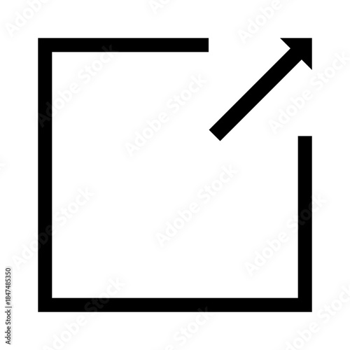 A stylized vector icon representing a link or connection symbol with a slightly different design for digital use.