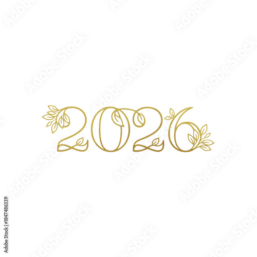 Vector file illustration with simple text