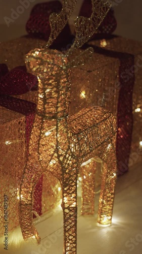 A christmas themed deer