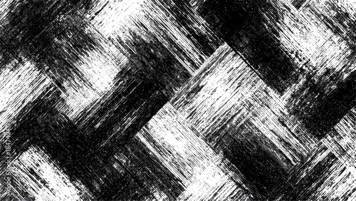 Abstract black and white diagonal scratchy texture pattern design