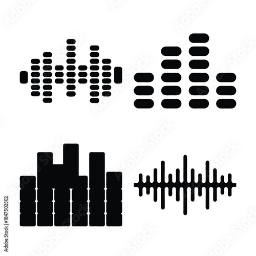 Sound wave equalizer and abstract music spectrum visualizer