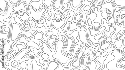  topography line map. Vintage outdoors style  Seamless Pattern. Vector Background