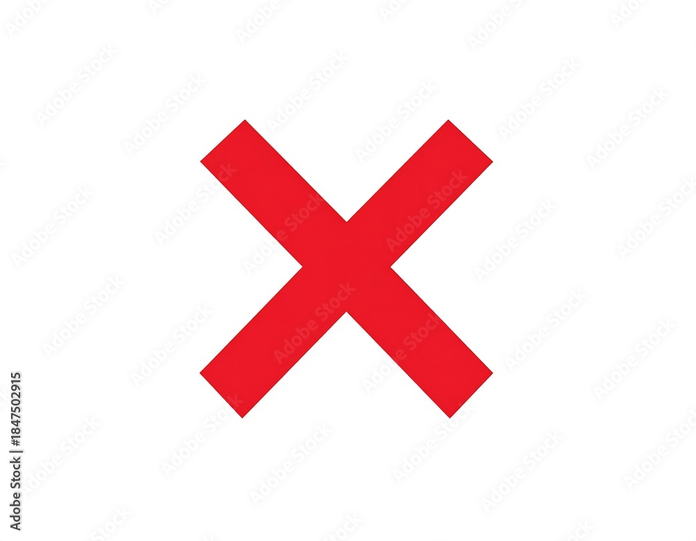 Obraz premium A bold, red 