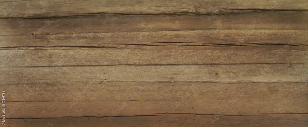 Fototapeta premium Natural wooden background with detailed grain texture pattern. Brown oak surface with timber structure and woodgrain details. Rustic hardwood plank material for furniture, floor or interior design.