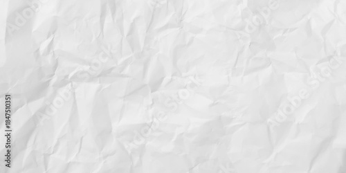 Crumpled torn craft paper blank texture copy space horizontal long background.