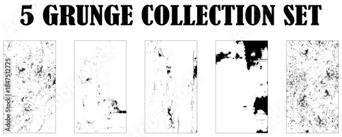 Vintage Grunge Texture Vector illustrator Stain and Dust Effect.  Place illustration over any Object to Create grungy Effect .Grunge Urban Texture Backgrounds set