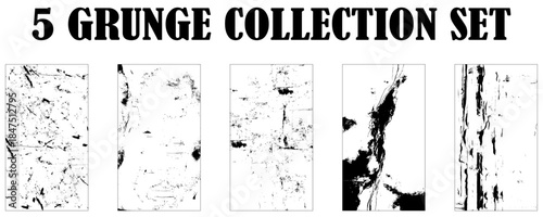 Vintage Grunge Texture Vector illustrator Stain and Dust Effect.  Place illustration over any Object to Create grungy Effect .Grunge Urban Texture Backgrounds set