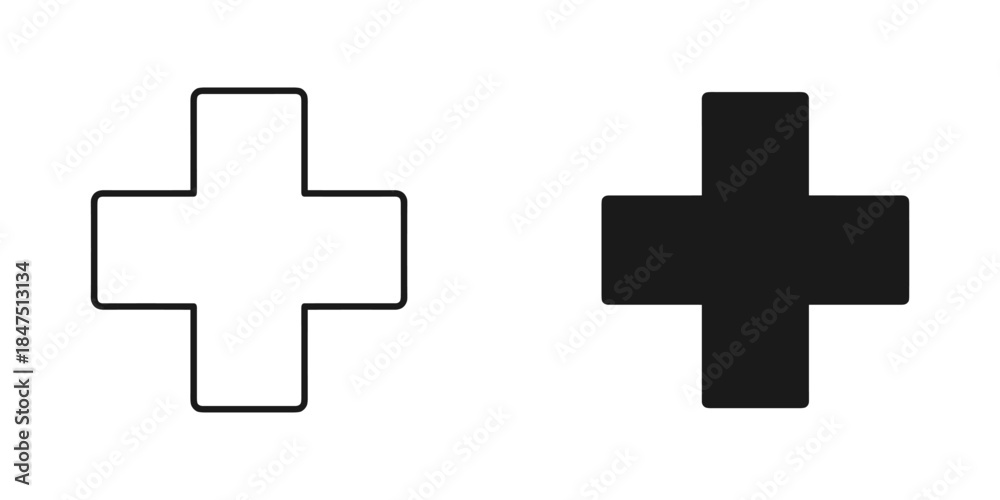 Fototapeta premium Two cross symbols