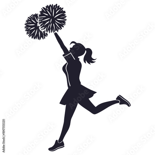 Cheerleader prom silhouette elebration 