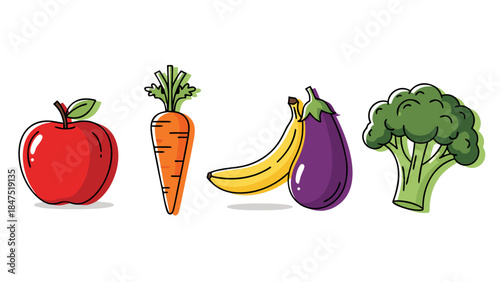 Assortment of vibrant fruits and vegetables for a healthy and nutritious lifestyle