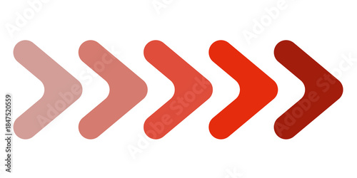 Red arrow sign icon 