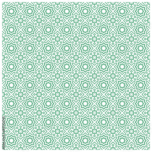 Traditional pastel color geometric design pattern vector