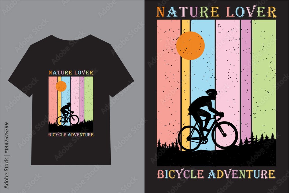 Fototapeta premium Nature lover bicycle adventure
