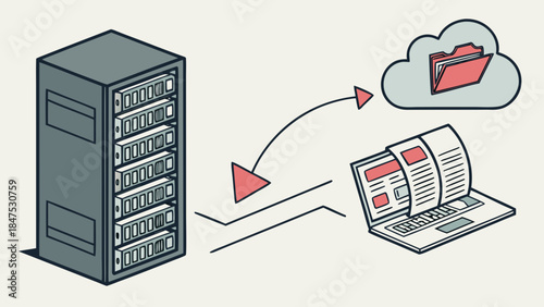 Data migration process from old system to new cloud server