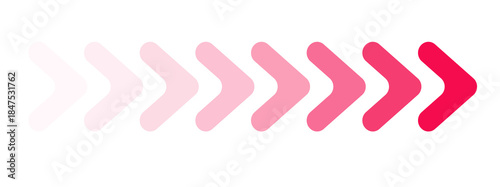 Pink color background icon sign arrow