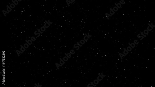 Endless Realistic 3D Render Winter Background. Seamless Footage, Soft White Particles on Black. Professionally Designed Fine Slow Motion Snowfall Loop.