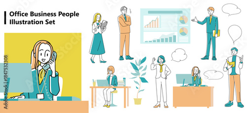 Business People Illustration Set