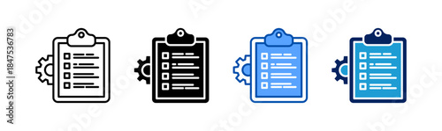 SOP icon set multiple style collection