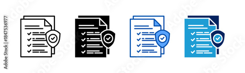 Protocol icon set multiple style collection