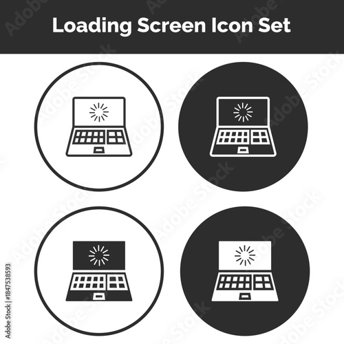 Loading Screen Icons Set — Progress Indicators, Buffering Animations, System Processing, Waiting States, User Interface Feedback, App & Web UX, Software Status & Digital Interaction Symbols