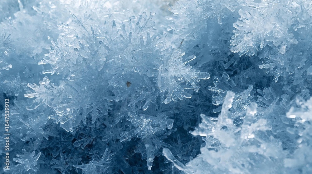 Fototapeta premium Ice Crystal Winter Texture