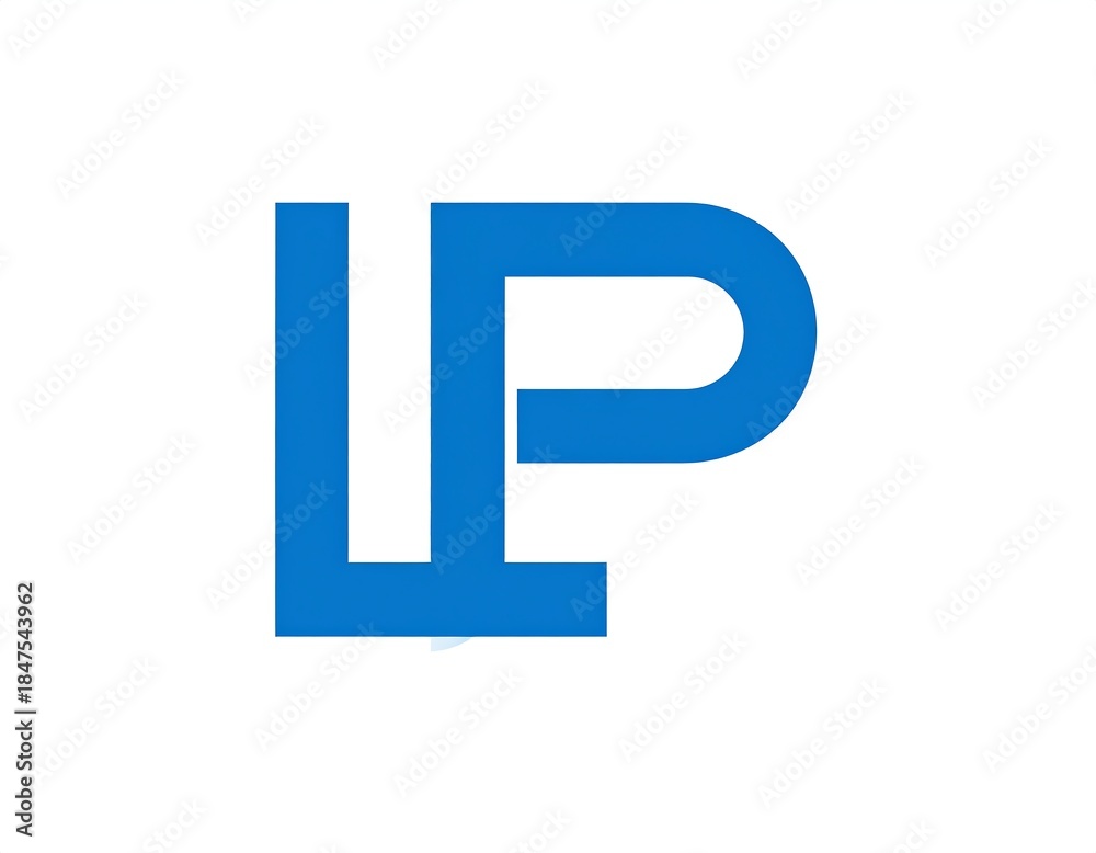 Fototapeta premium Blue initials 