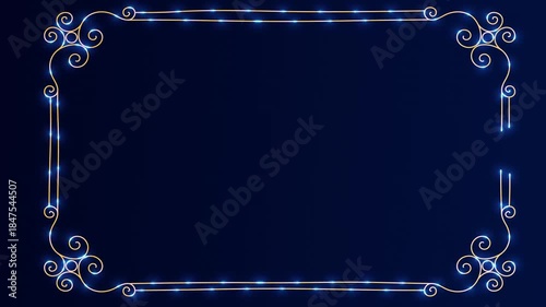 Golden Luxary Border Design Element