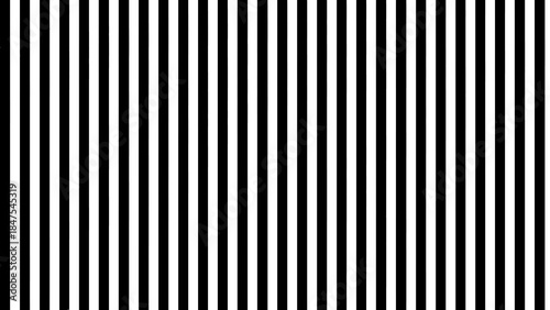 Seamless black and white vertical stripes pattern for backgrounds, textures, design elements and print, monochrome graphic design - transparent PNG