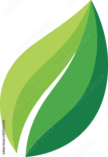 Eco Leaf Symbol Minimal