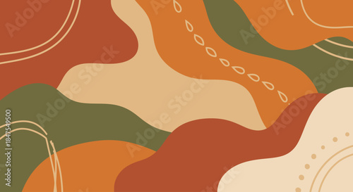 Gypsy Bohemian Abstract Vector Background