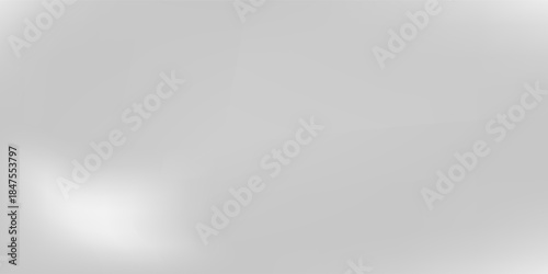 Silver foil background with metal mirror texture. Chrome gradient surface with light gloss modern