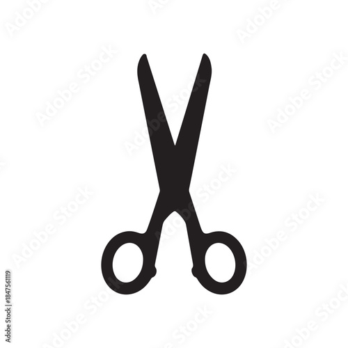 Scissors Icon silhouette icon vector flat design